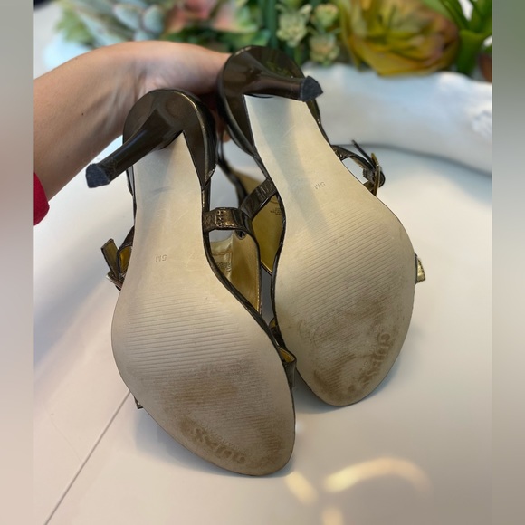 Dark gold/bronze Marciano heels - Picture 6 of 16